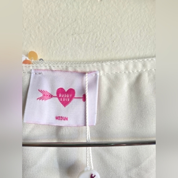 BUDDY LOVE, Atlas Sequin Caftan Maxi Dress, White Sangria, Size Medium - NWT - Picture 11 of 14